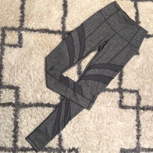 Zella - high waisted, long gray mesh Leggings - size XS